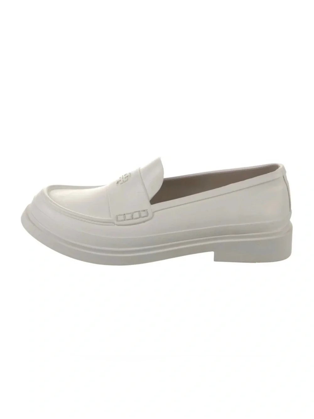 Tory Burch off-white water proof loafers